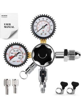 Dual Gauge Nitrogen Regulator for Coffee & Beer - Perfect for Home Brewing